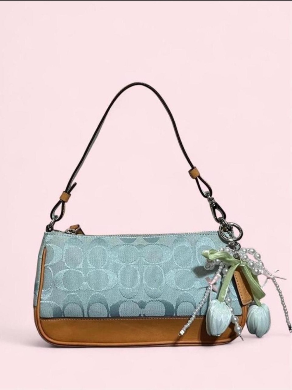 coach ice blue demi bag 🐬🩵